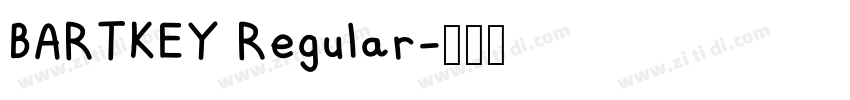 BARTKEY Regular字体转换